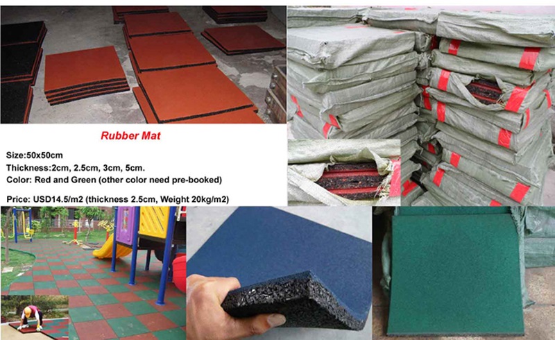 rubber mat for outdoor play structures