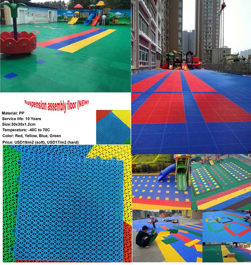 playground slide-rubber mat