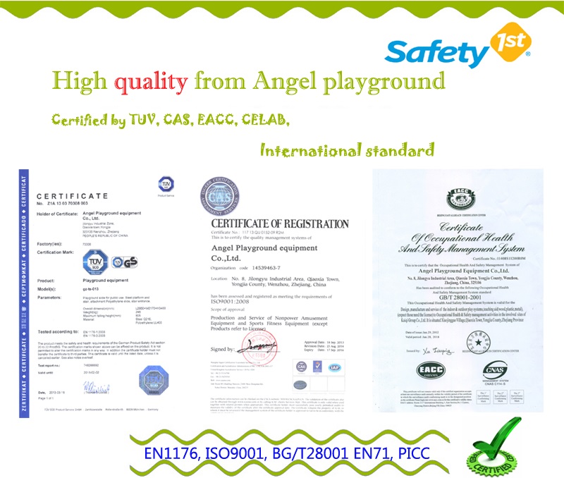 Playgrounds equipment - certification