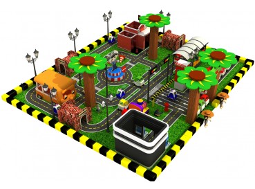 Traffic town Indoor play equipment  Traffic town Indoor play equipment