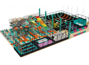Trampoline park with Soft playground  Trampoline park with Soft playground