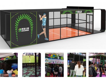 Indoor sport -Simulate Tennis park  Indoor sport -Simulate Tennis park