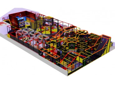 Tag Area with Trampoline Park
