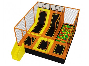 Kids jumping trampoline  Kids jumping trampoline