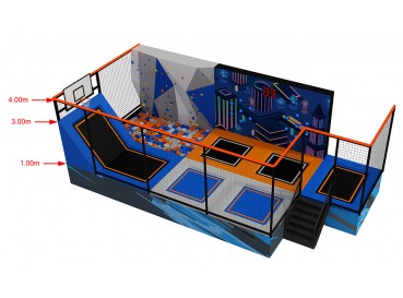 Small size trampoline park Small size trampoline park