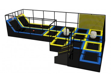 Kids trampoline area