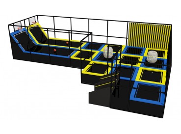 Kids trampoline area Kids trampoline area