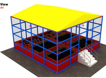 Outdoor trampoline park  Outdoor trampoline park