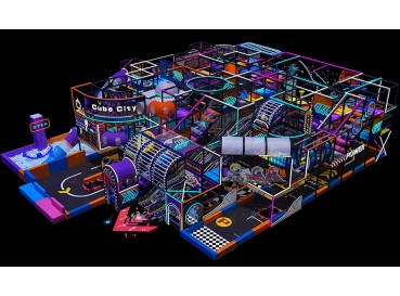 Fashion Neon light Indoor playground Center Fashion Neon light Indoor playground Center
