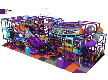 New Space theme indoor play structure