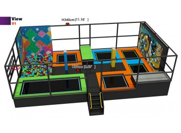 Small size trampline play area Small size trampline play area