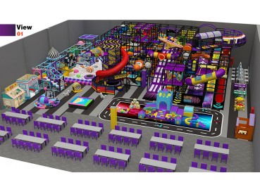 Large indoor play structure