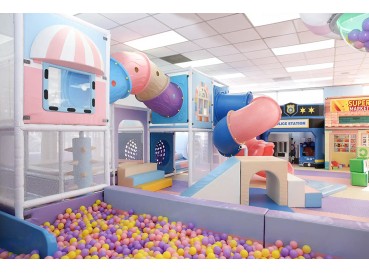 Natural color indoor playground