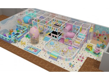 Pastel color indoor play equipment  Pastel color indoor play equipment