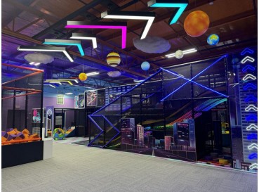 Neon light Indoor playground  Neon light Indoor playground