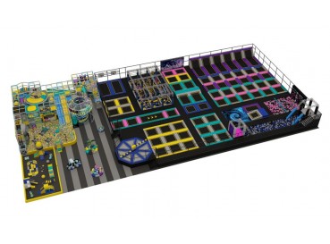 Jumping trampoline park  Jumping trampoline park