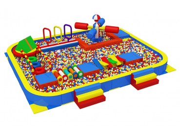 Challenge course in Ball pit  Challenge course in Ball pit