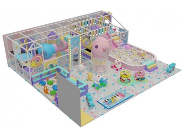 Pastel color indoor playground Pastel color indoor playground