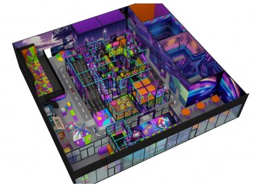 Space themed indoor playground  Space themed indoor playground