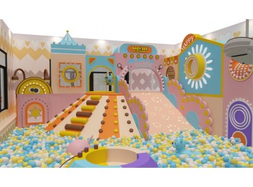 Macaron color indoor playground Macaron color indoor playground