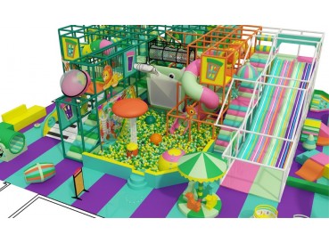 Rainbow color indoor playground for sale Rainbow color indoor playground for sale