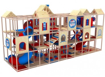 Wooden color indoor play structure  Wooden color indoor play structure
