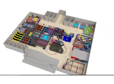 Huge trampoline park