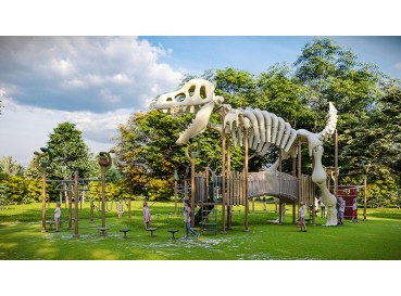 Outdoor playground dinosaur Outdoor playground dinosaur