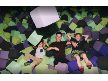 Trampoline park in Massachusetts, US