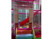 Inside playground equipment