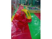 Inside playground equipment