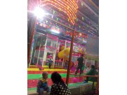 Inside playground equipment