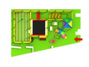 Small kids indoor playground equipment for client in Romania