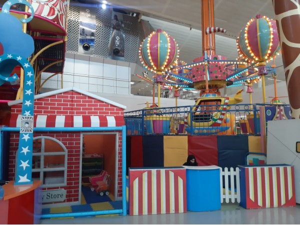 Indoor playground with pretend city in Pakistan -141
