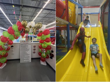 Kids play in Lumberton, North Carolina, USA
