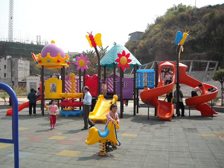 colorful second hand playground equipment for