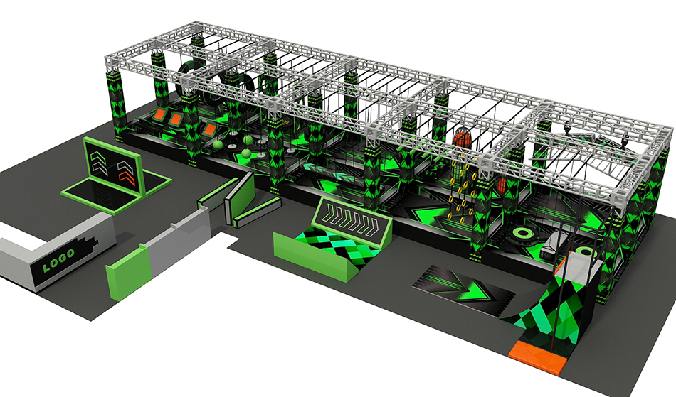 Ninja warrior obstacle course