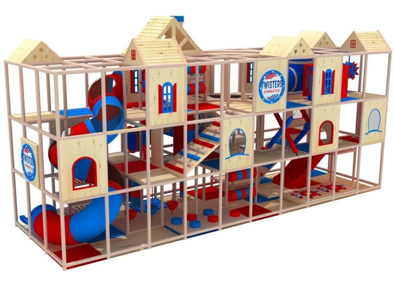 Wooden color indoor play structure Wooden color indoor play structure