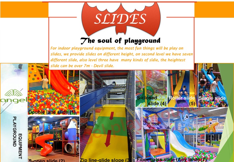 slide for kids indoor play center